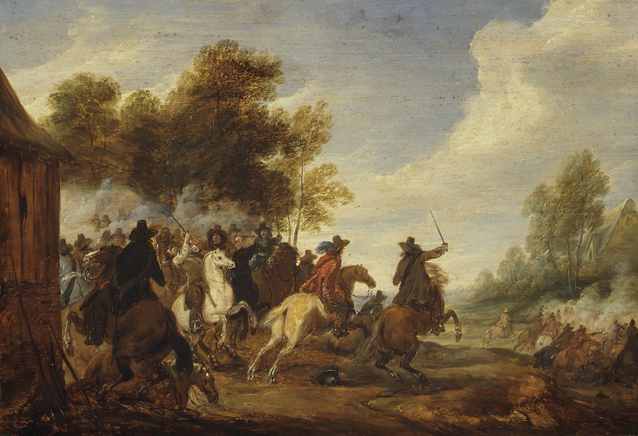 Ratsuväkijoukko. tekijältä Adam Frans van der Meulen