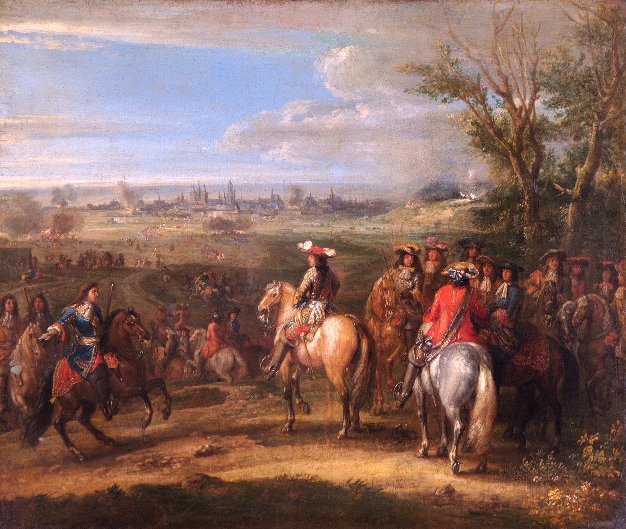 Louis XIV piirityksessä, 1678 tekijältä Adam Frans van der Meulen