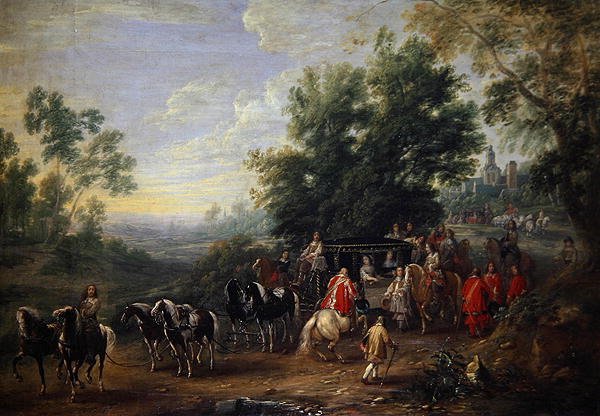 Prinsessan matkustava kulkue tekijältä Adam Frans van der Meulen