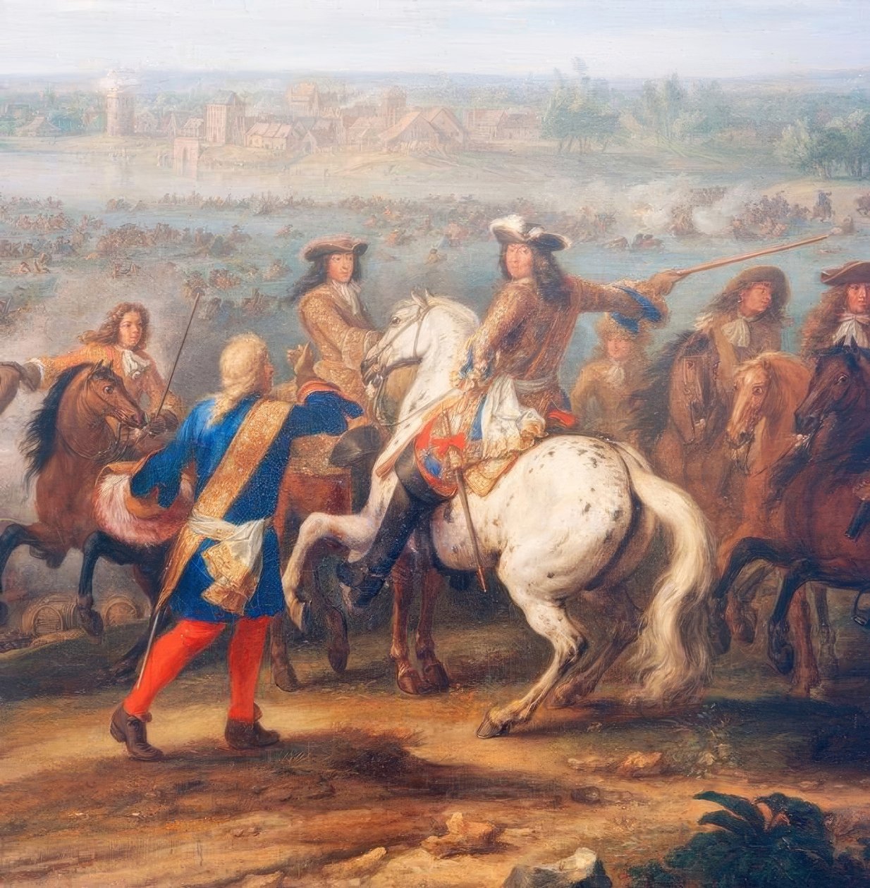 Reinin ylitys lähellä Lobithia, 12. kesäkuuta 1672 tekijältä Adam Frans van der Meulen