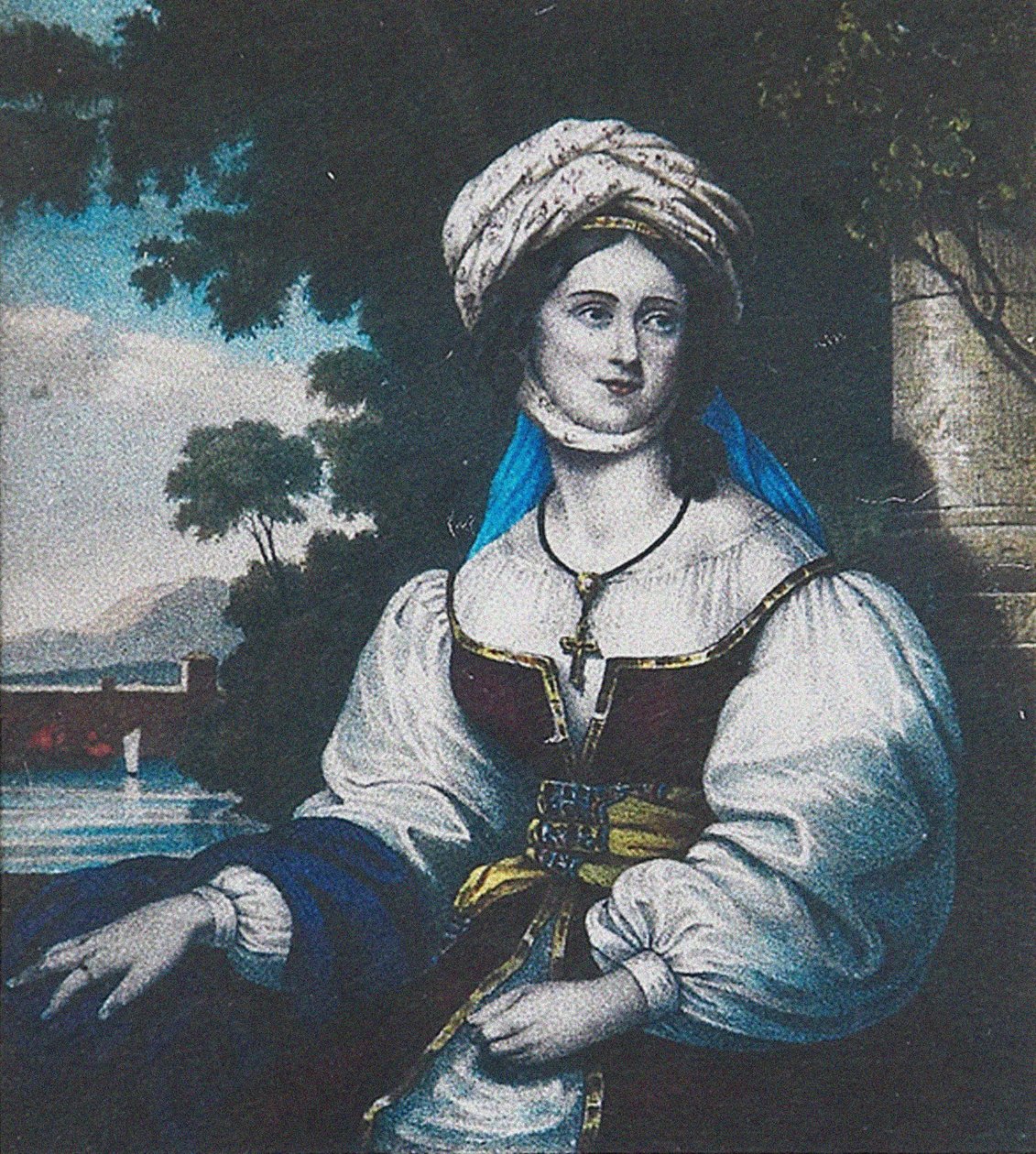 Laskarina Bouboulinan muotokuva, 1830 tekijältä Adam Friedel