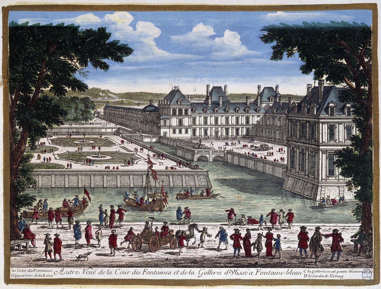 Château de Fontainebleau - kaiverrus Perelle tekijältä Adam Perelle