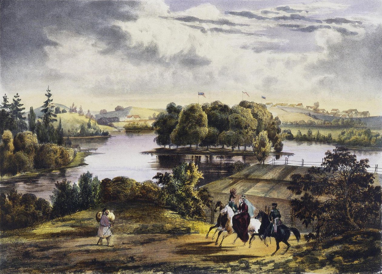 Näkymä Izhoralle, 1833 tekijältä Adam Tirpeune
