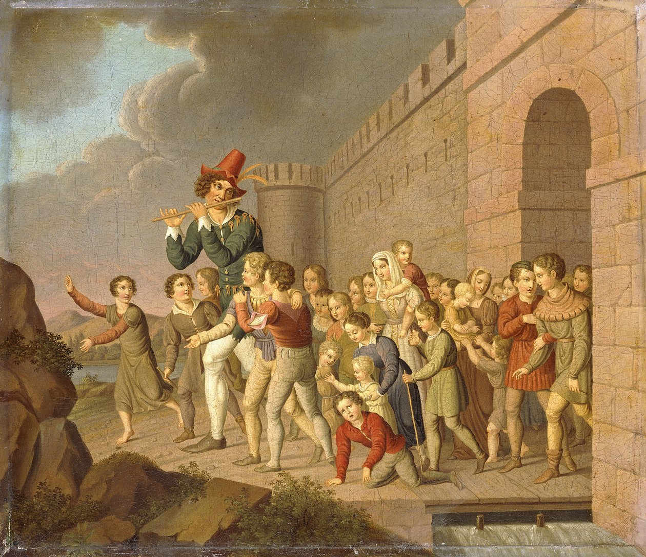 Hamelinin Pied Piper; Hamelinin Pied Piper, 1806 tekijältä Adam Weise