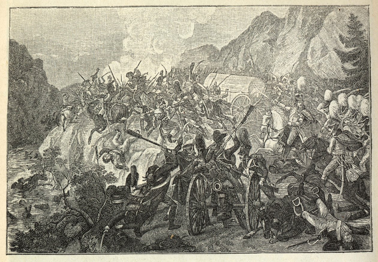 Katzbachin taistelu 26. elokuuta 1813. tekijältä Adam von Bartsch