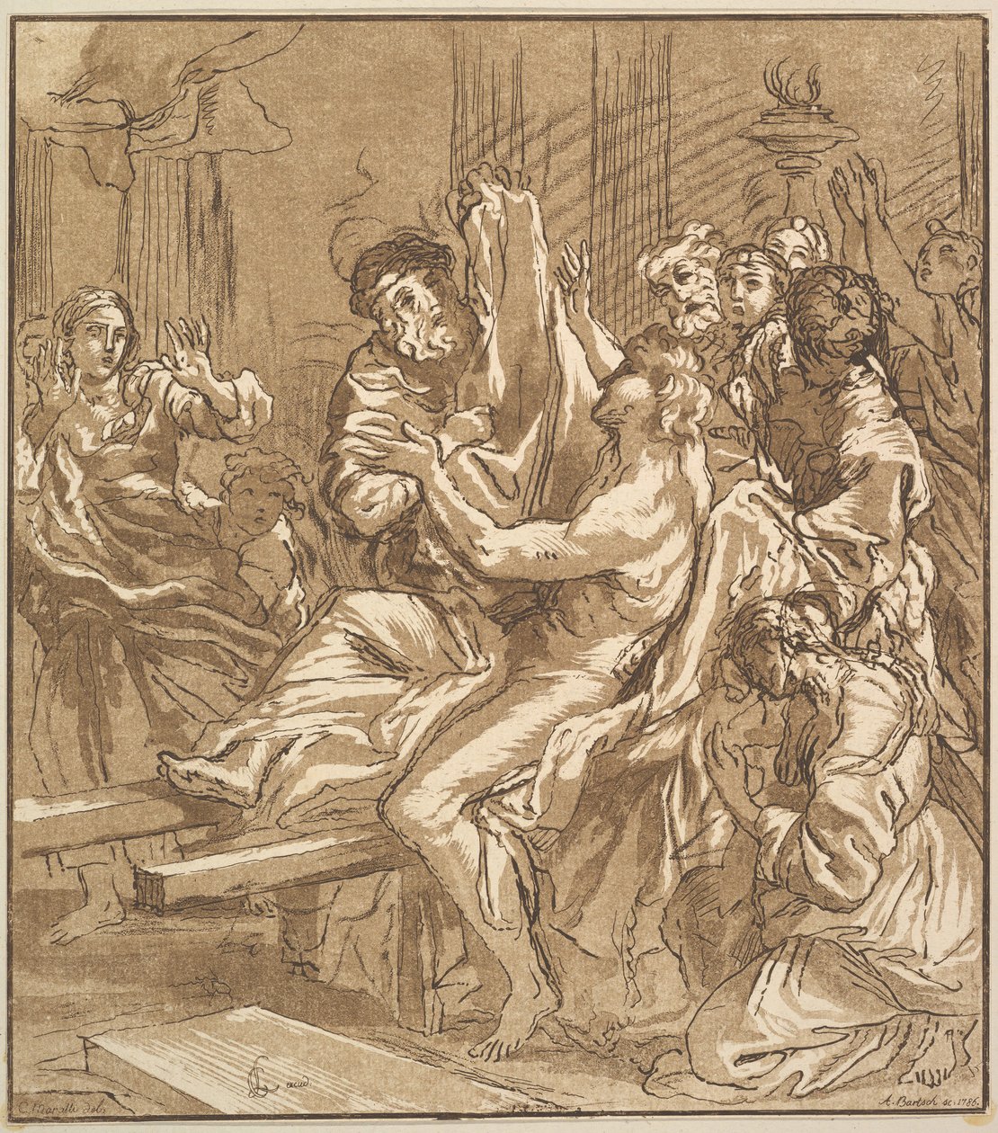 Naimin ihme, 1786. tekijältä Adam von Bartsch