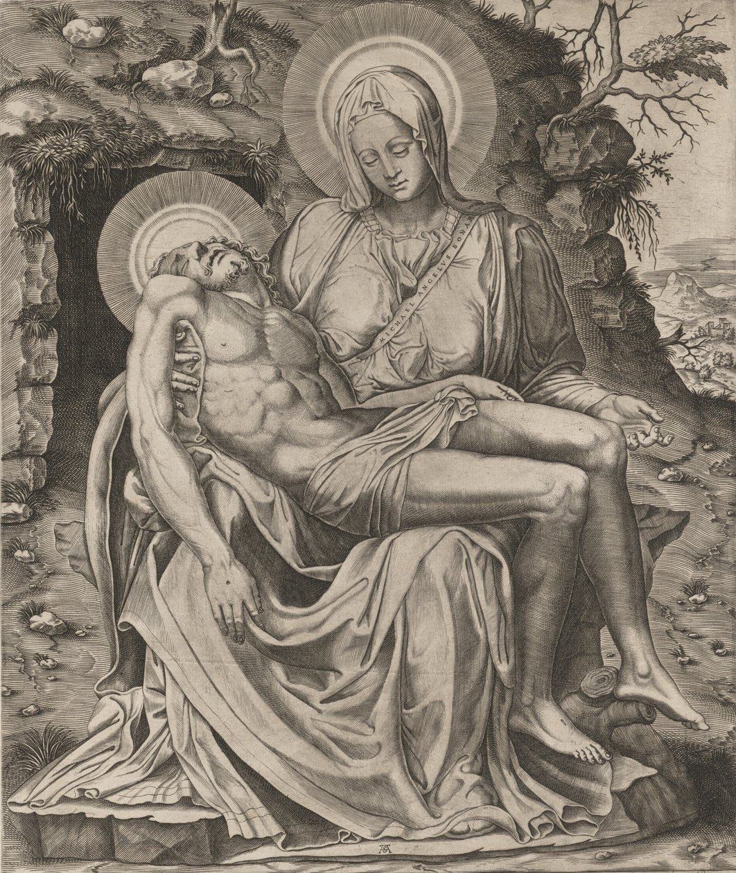 Vatikaani Pietà, 1566. tekijältä Adamo Scultori