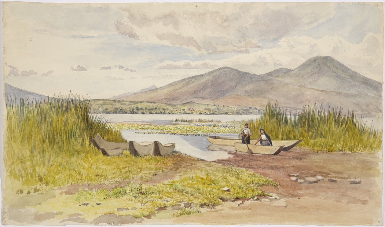 Patzcuaro-järvi, Michoacan, Meksiko tekijältä Adela Breton