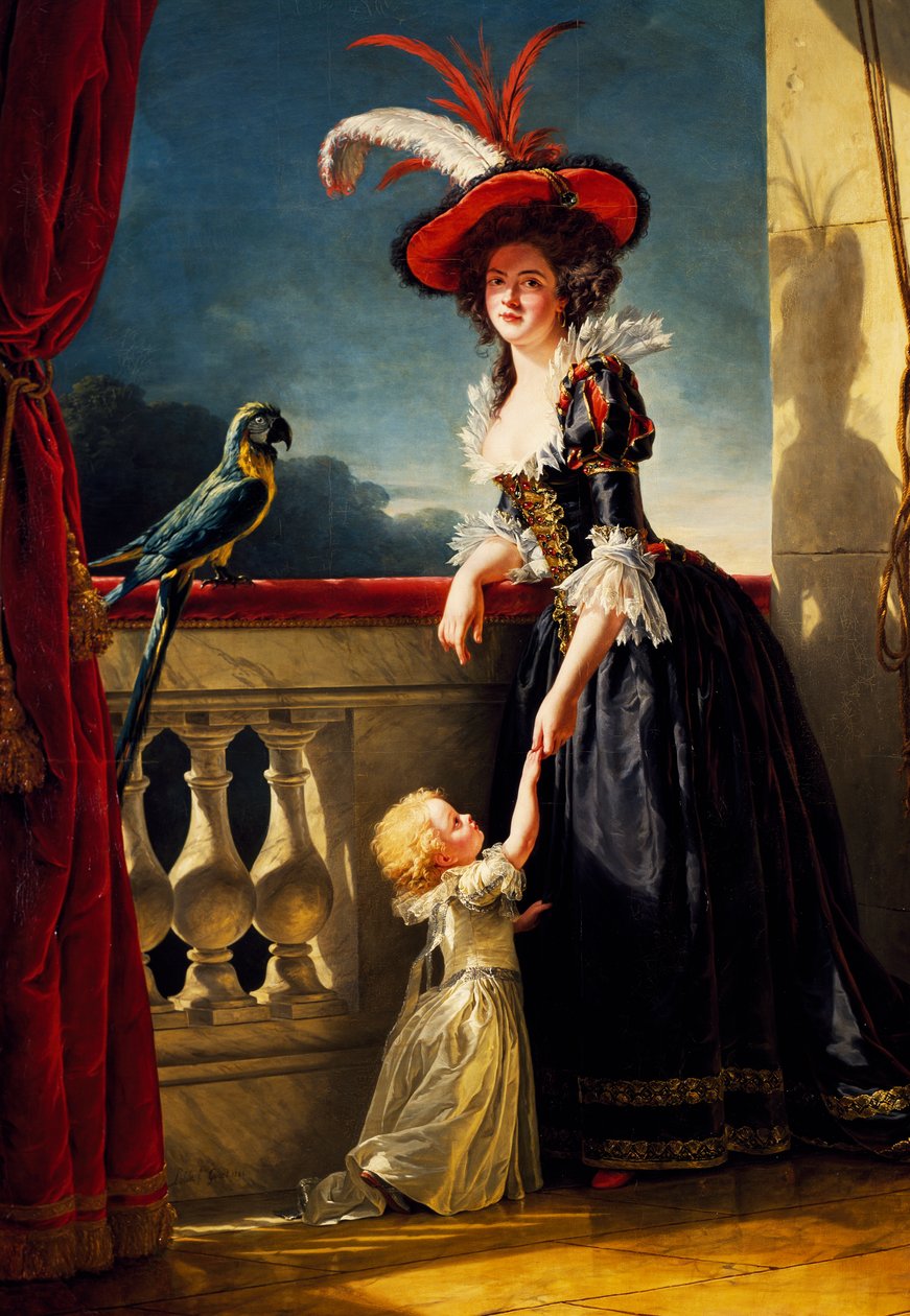 Adelaide Labille-Guiardin muotokuva Adelaide de Bourbonista, maalaus Adelaide Labille-Guiard, maalaus tekijältä Adelaide Labille Guiard