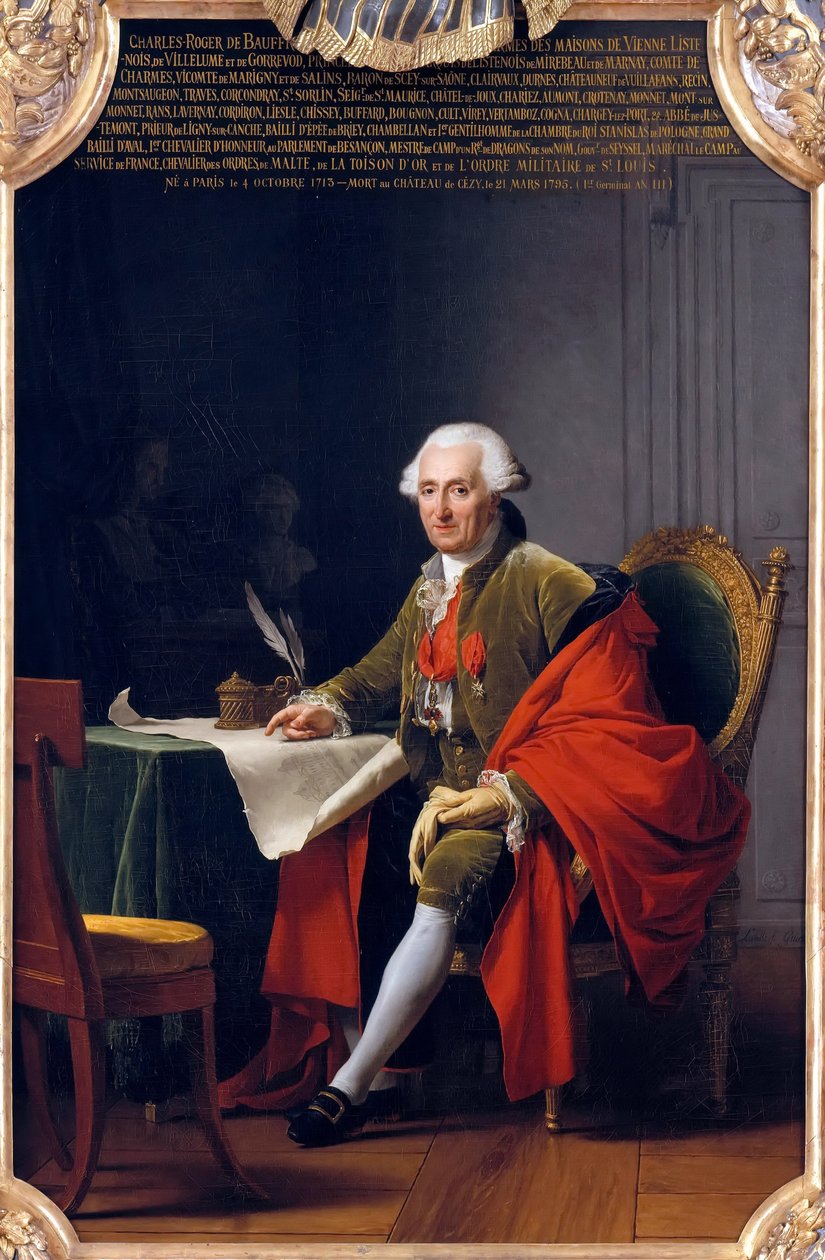 Charles-Roger, Bauffremontin prinssi 1713-1795 tekijältä Adelaide Labille Guiard