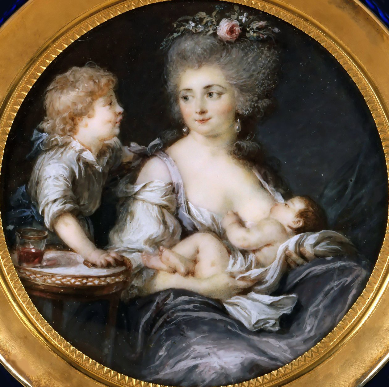 Madame Mitoire ja hänen lapsensa. tekijältä Adelaide Labille Guiard