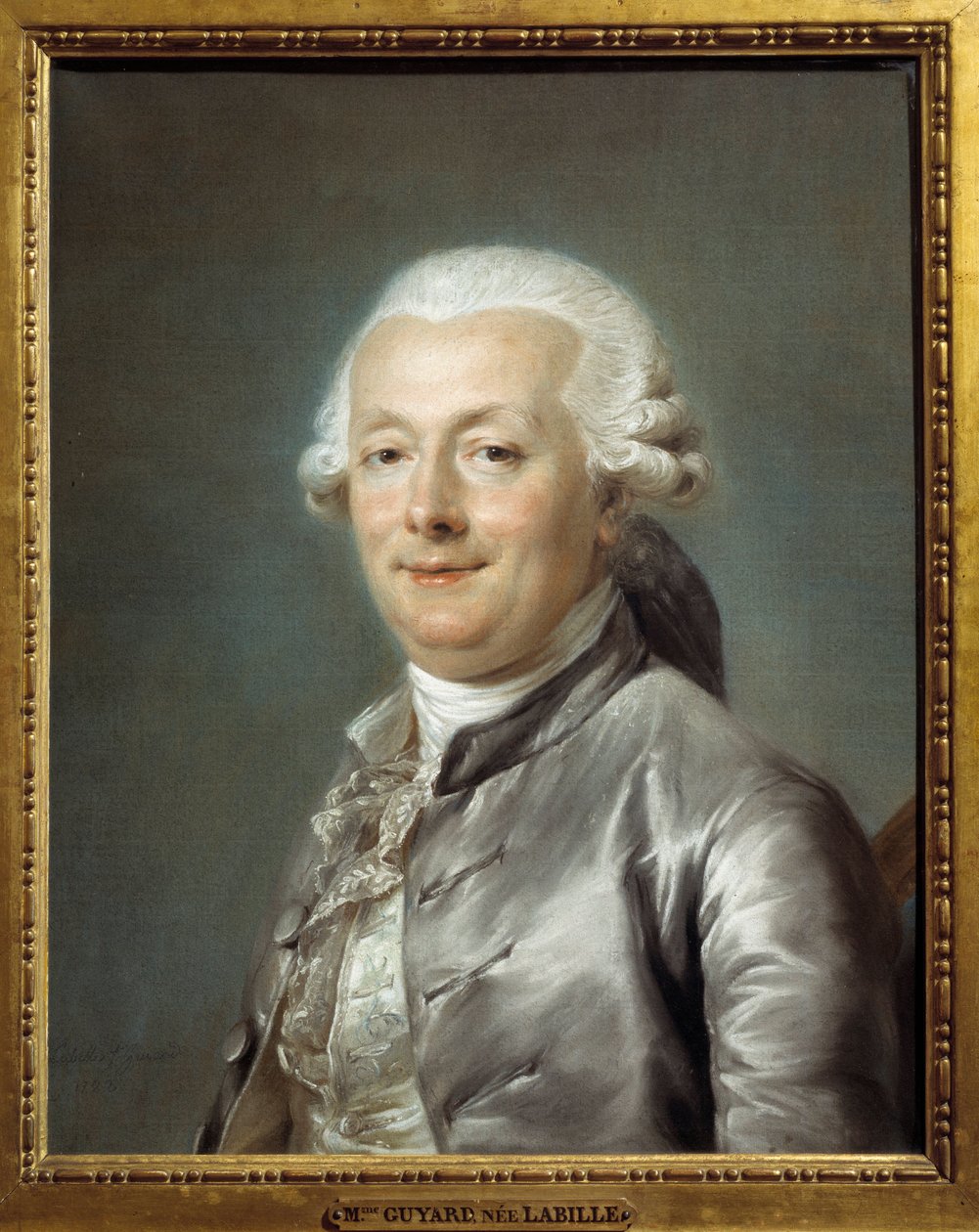 Ranskalaisen taidemaalarin Jean Jacques Bachelierin (1724-1806) muotokuva. Adelaide Labille-Guiardin maalaus (Labille Guiard tekijältä Adelaide Labille Guiard