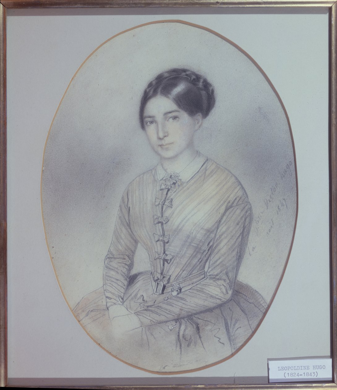 Postuumi muotokuva Leopoldine Hugosta (1824-43) 1847 (piirustus) tekijältä Adele Julie Hugo
