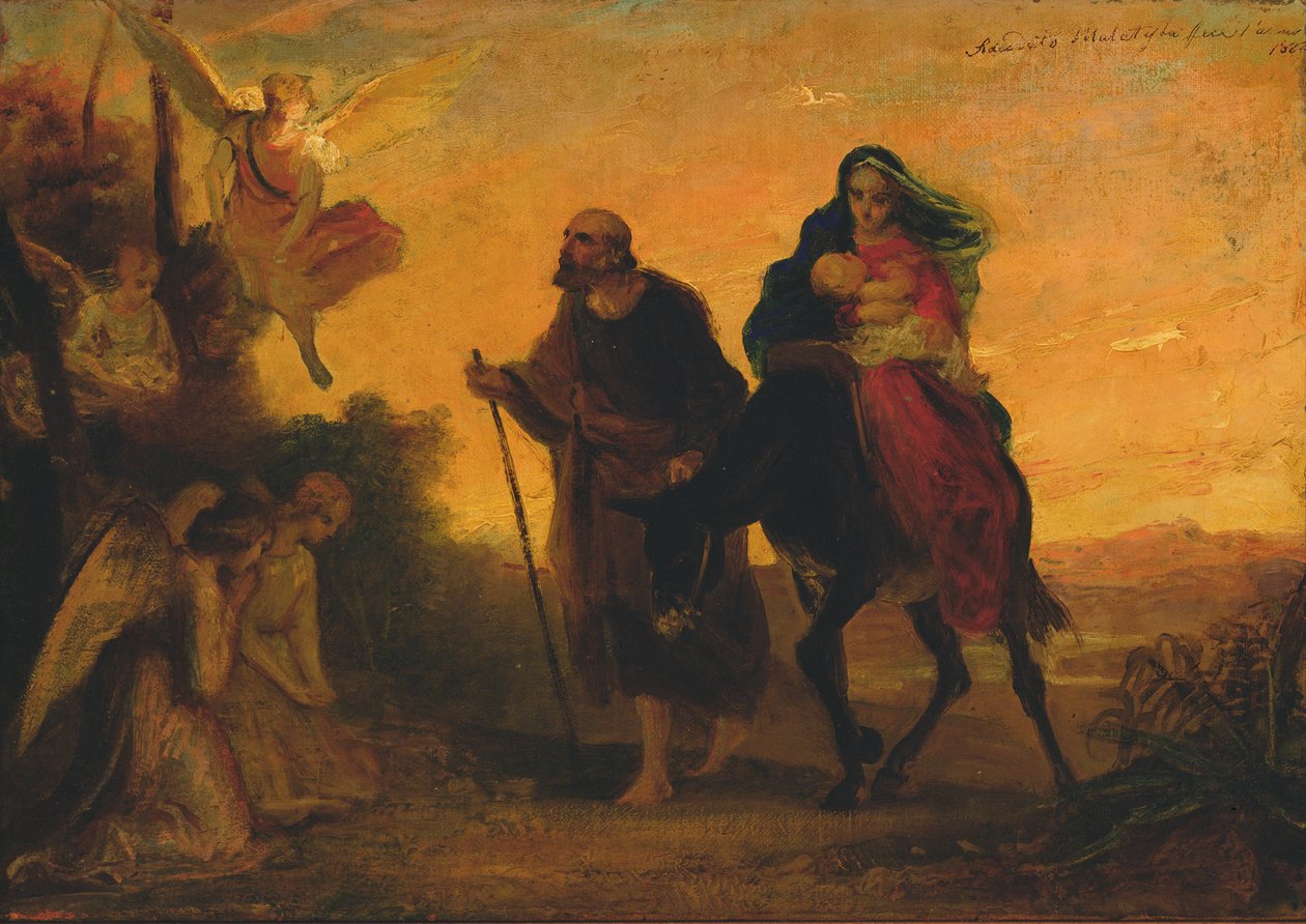 Lento Egyptiin, 1862 tekijältä Adeodato Malatesta or Malatesti