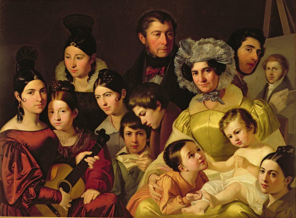 Malatestan perhe, 1835 tekijältä Adeodato Malatesta or Malatesti