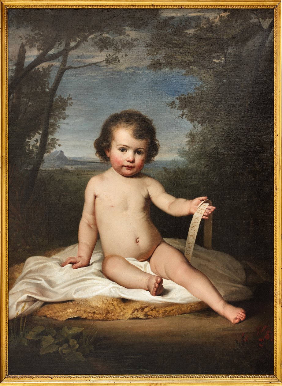 Young Saint John (öljy kankaalle) tekijältä Adeodato Malatesta or Malatesti