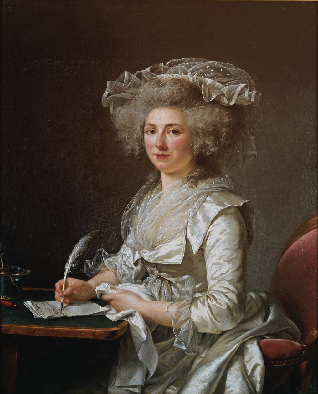 Ranskalainen:  Portrait de femme Naisen muotokuva tekijältä Adelaide Labille Guiard