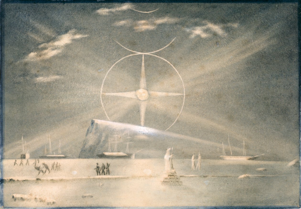 Para Selance eli arktinen kuu, n. 1850-51 (akvarelli). tekijältä Admiral Pelham Aldrich