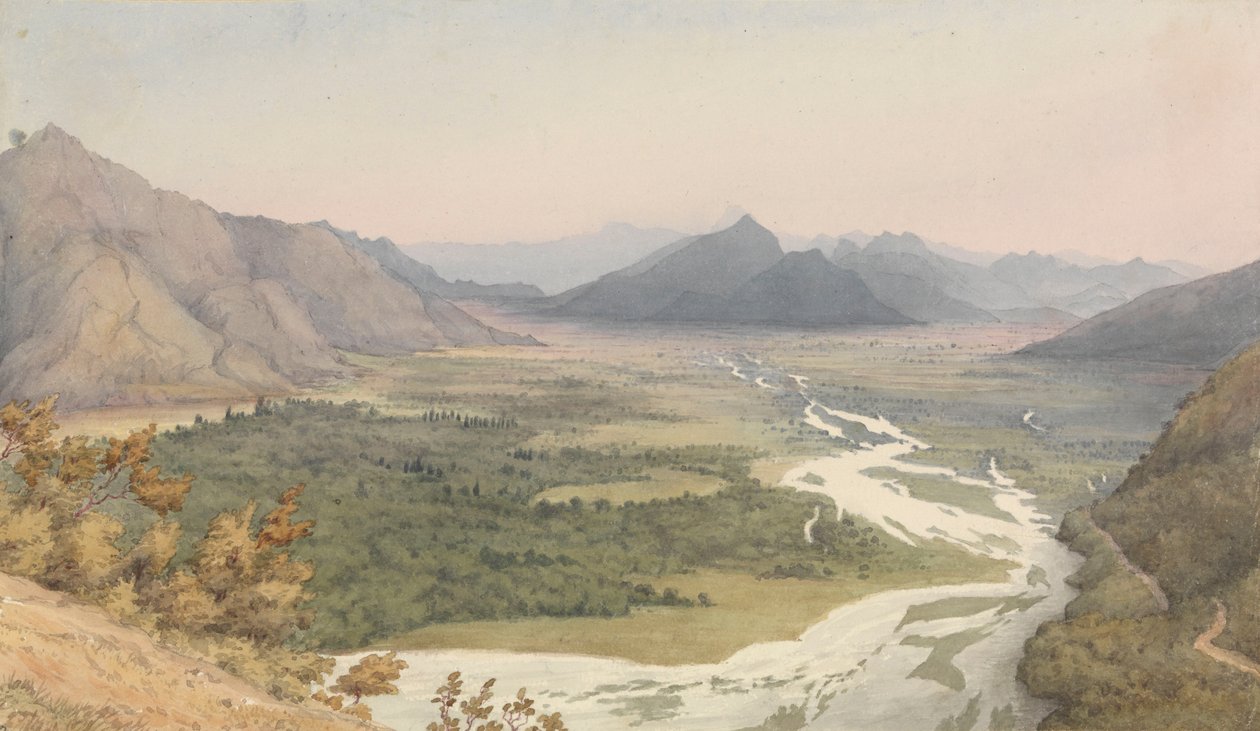 "San Felipe de Aconcaguan ja Quillotan välillä, Chile, 16. tammikuuta 1851". tekijältä Admiral Sir Edward Gennys Fanshawe