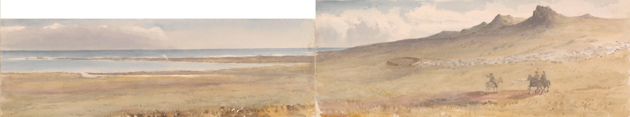 Mount William, Falklandinsaaret, toukokuu 1849 (vesivärimaalaus) tekijältä Admiral Sir Edward Gennys Fanshawe