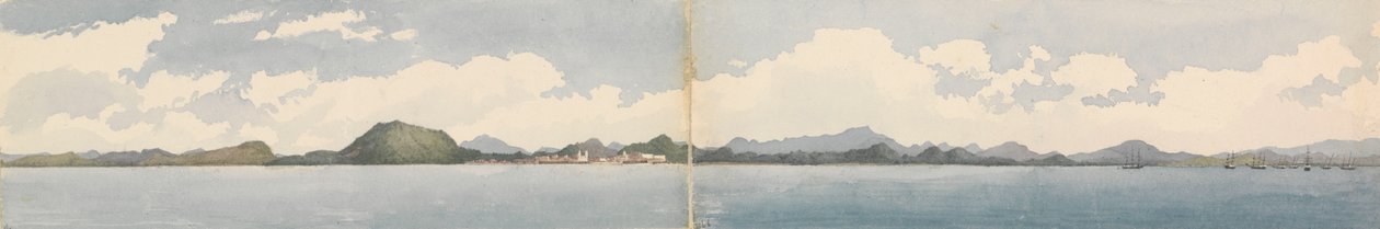 Panama, maaliskuu 1850 (vesiväri) tekijältä Admiral Sir Edward Gennys Fanshawe