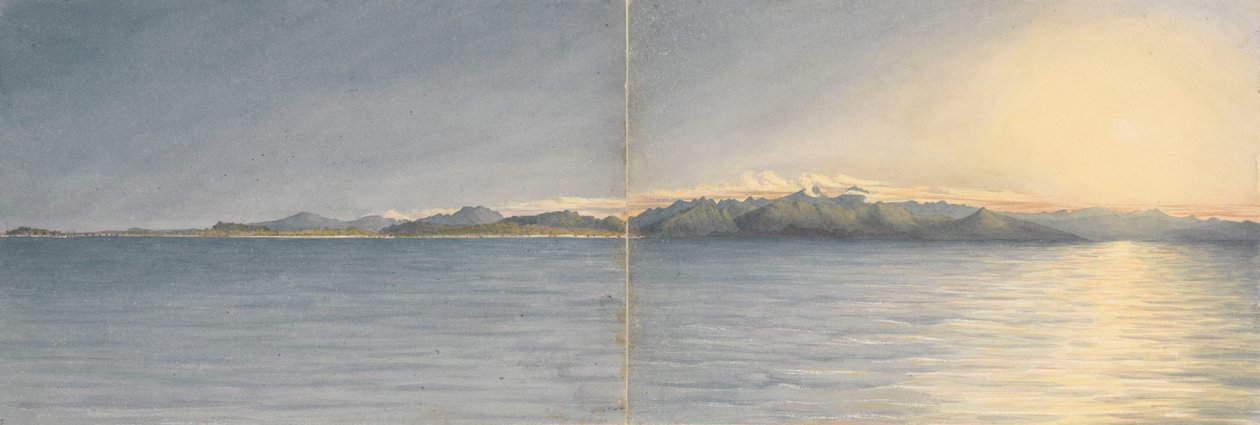 "San Blas [Meksiko], 11.10.1850, Tepicin ympärillä olevat vuoret, 6400 jalkaa. tekijältä Admiral Sir Edward Gennys Fanshawe