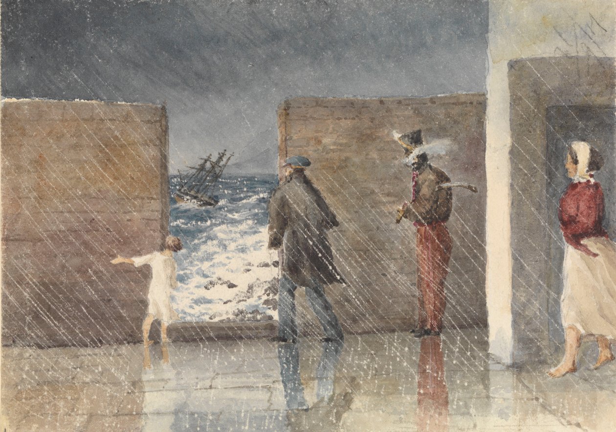 Puntinha, Madeira, 1. tammikuuta 1849. Omaa laivaa katsomassa tekijältä Admiral Sir Edward Gennys Fanshawe