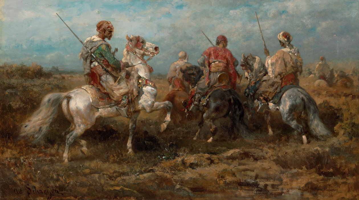Arabische Reiter tekijältä Adolf Schreyer