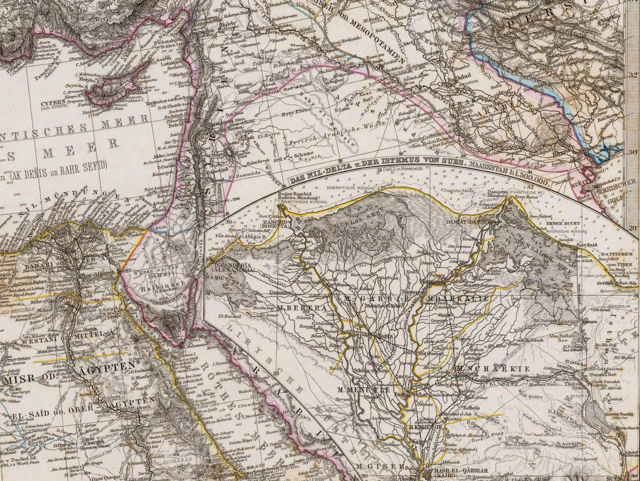 Das Mittellandische Meer Und Nord-Afrika tekijältä Adolf Stieler
