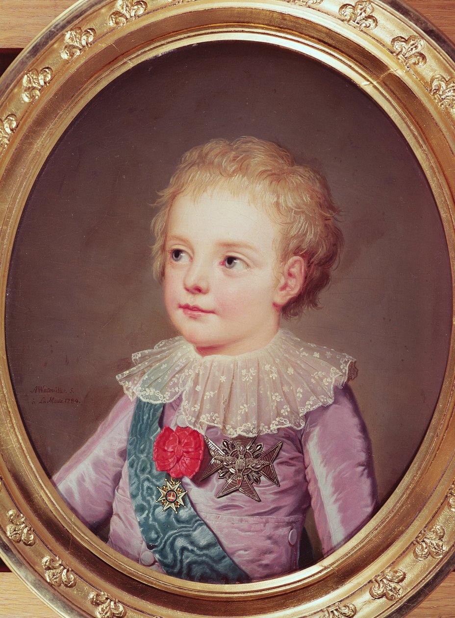 Dauphin Louisin muotokuva, 1784 tekijältä Adolf Ulrich Wertmuller
