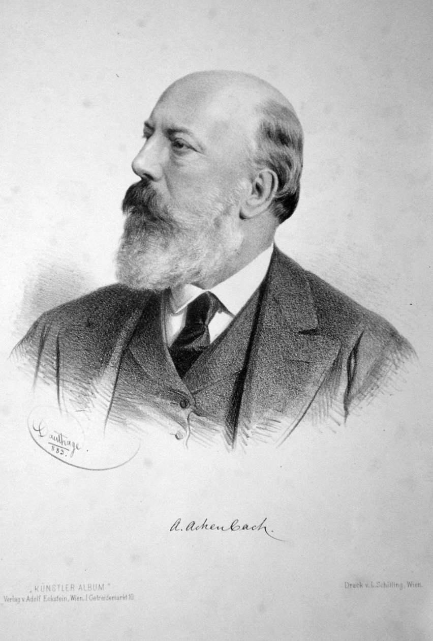 Andreas Achenbach Litho tekijältä Adolf Dauthage