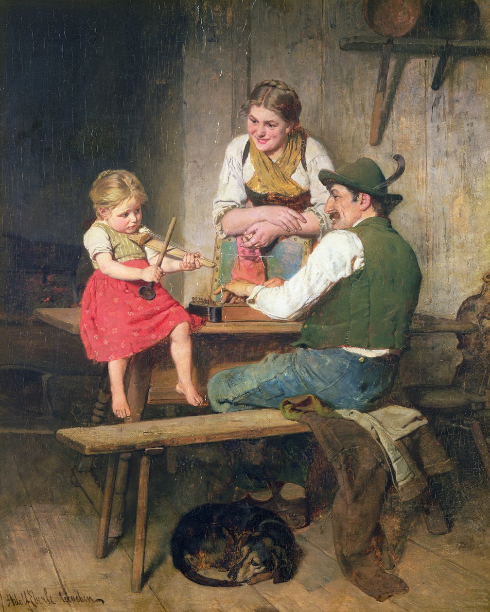Onnellinen perhe tekijältä Adolf Eberle