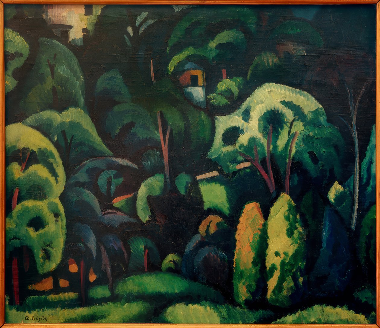 A. Erbslöh, Calenbergin suuri puisto / Maalaus, 1912 tekijältä Adolf Erbslöh