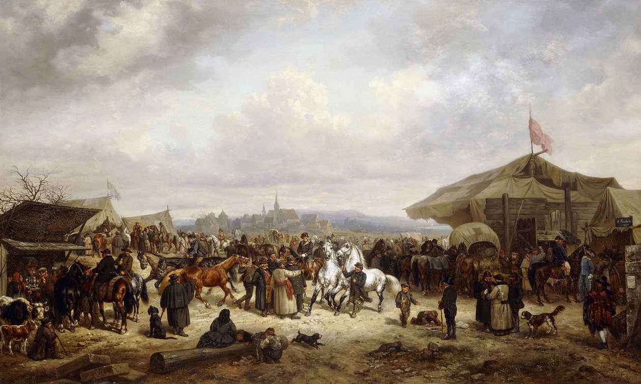 Hevosmessut, 1863 tekijältä Adolf Friedrich