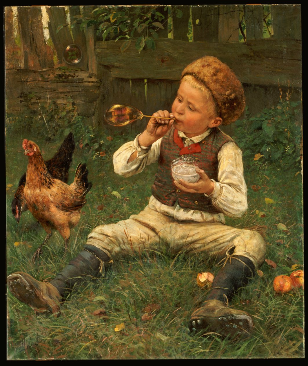 Puhalla kuplia, 1885 tekijältä Adolf Lins