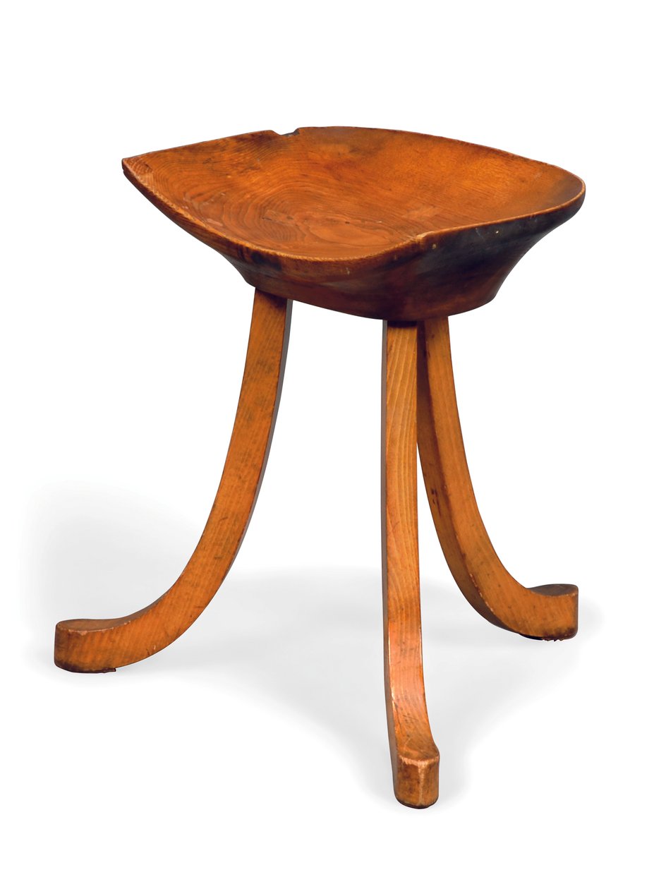 Jalusta jakkara, n. 1905 (tuhka) tekijältä Adolf Loos
