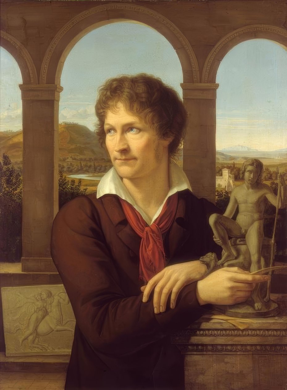 Bildnis des Bildhauers Bertel Thorvaldsen tekijältä Adolf Senff