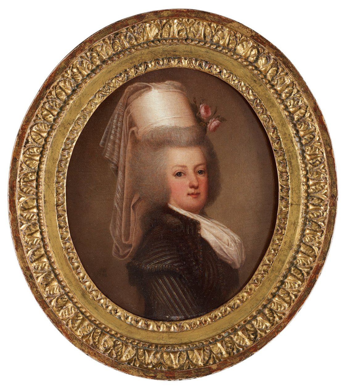 Muotokuva Ranskan kuningatar Marie Antoinettesta 1755-1793, 1789 tekijältä Adolf Ulrich Wertmuller