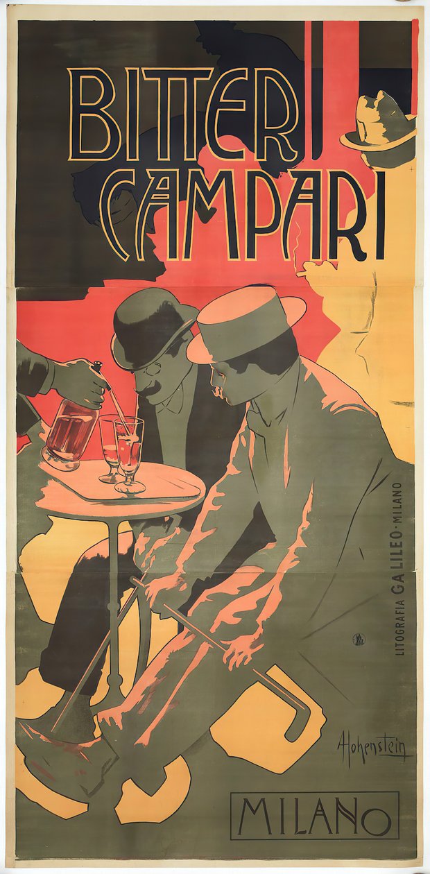 Bitter Campari , 1899. finlandès tekijältä Adolfo Hohenstein