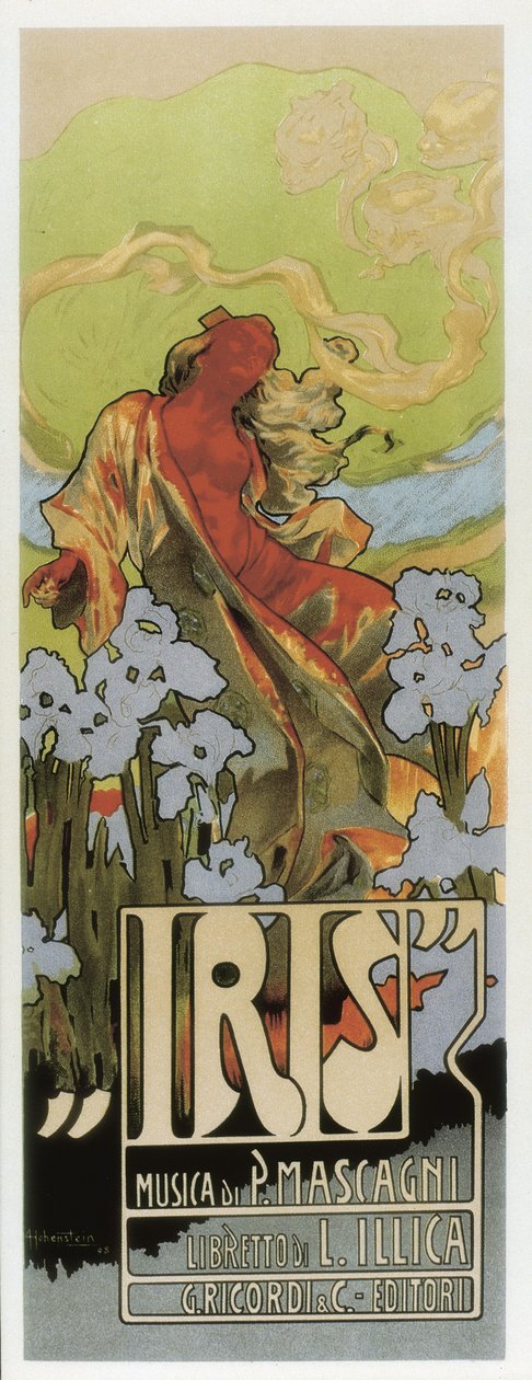 Pietro Mascagnin ooppera "Iris tekijältä Adolfo Hohenstein