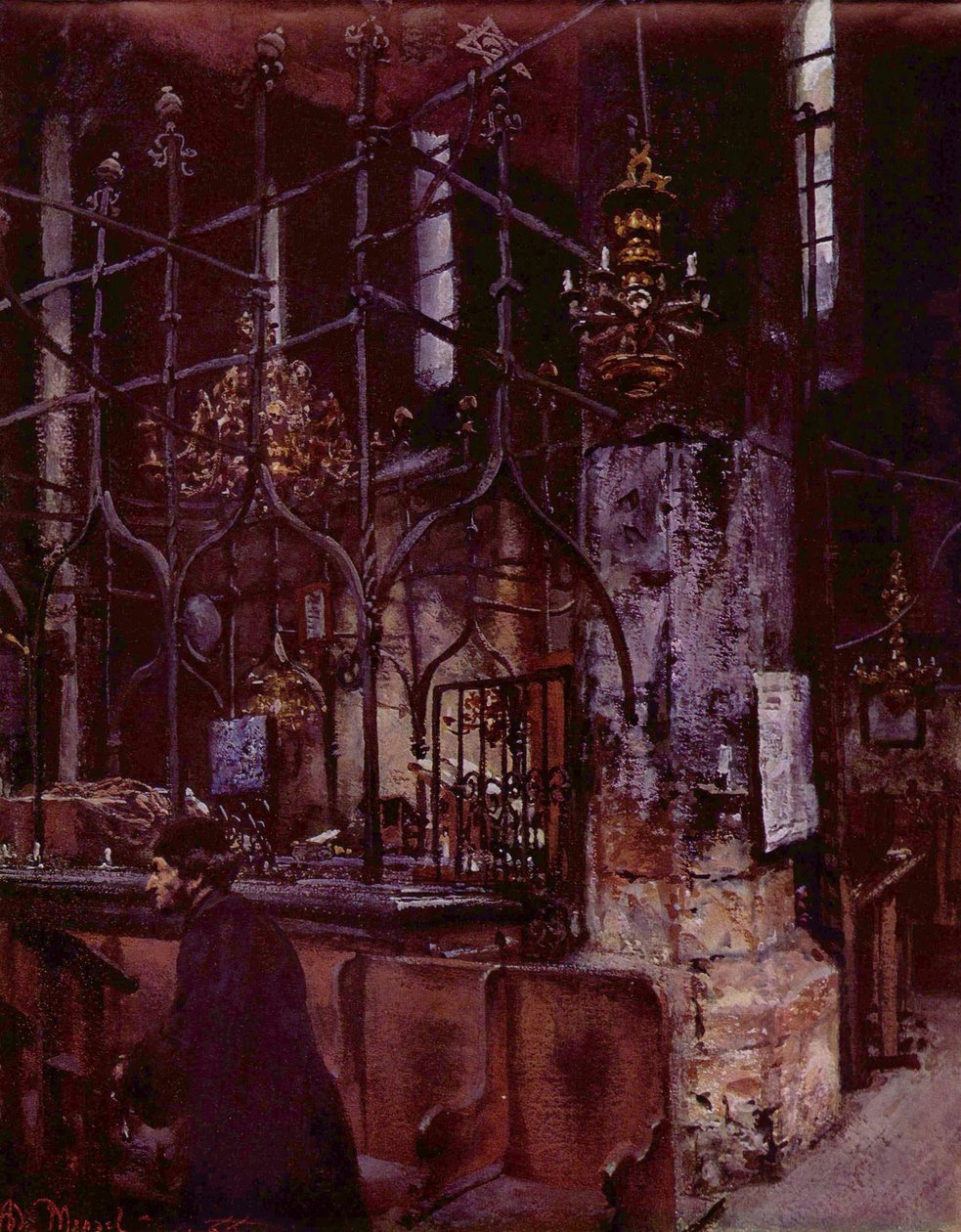 Alte Synagoge zu Prag tekijältä Adolph Menzel