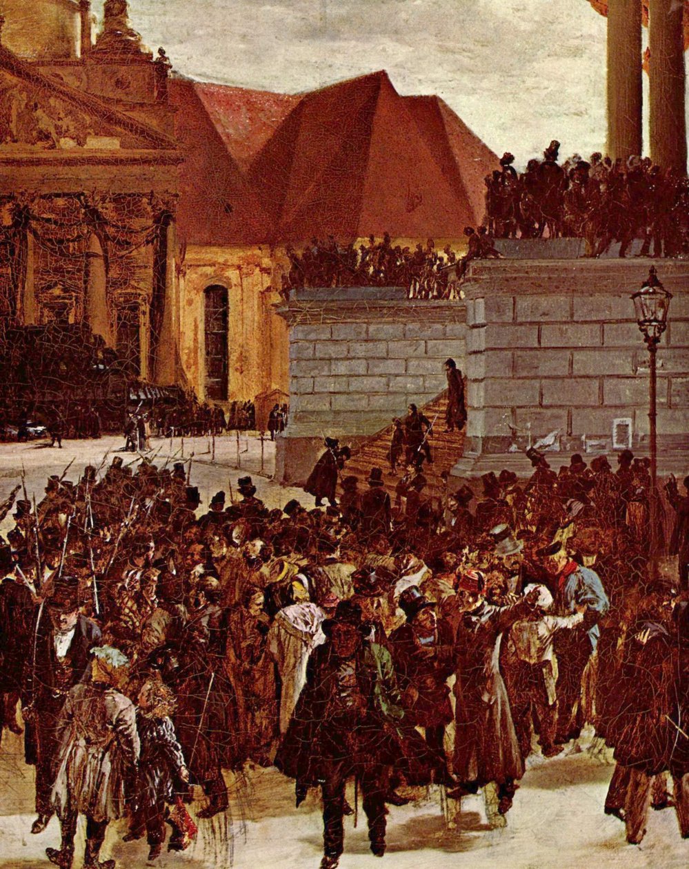 Aufbahrung der Märzgefallenen tekijältä Adolph Menzel
