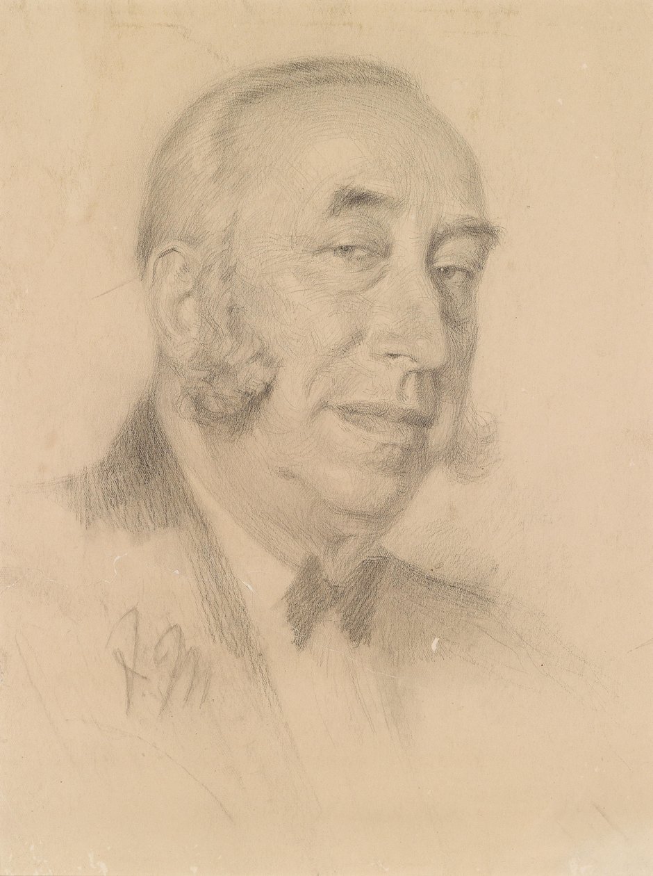Bildnis eines Herrn mit Whiskers tekijältä Adolph Menzel
