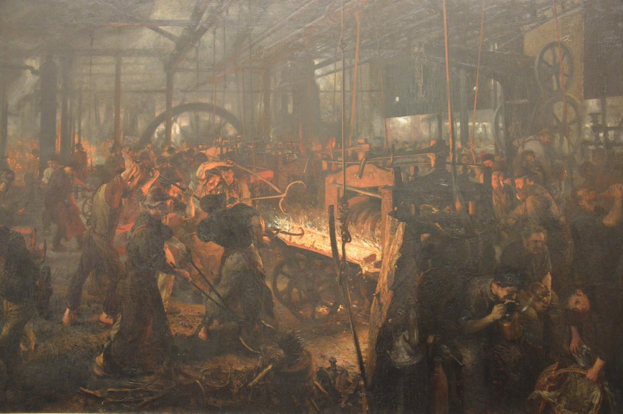 Das Eisenwalzwerk tekijältä Adolph Menzel