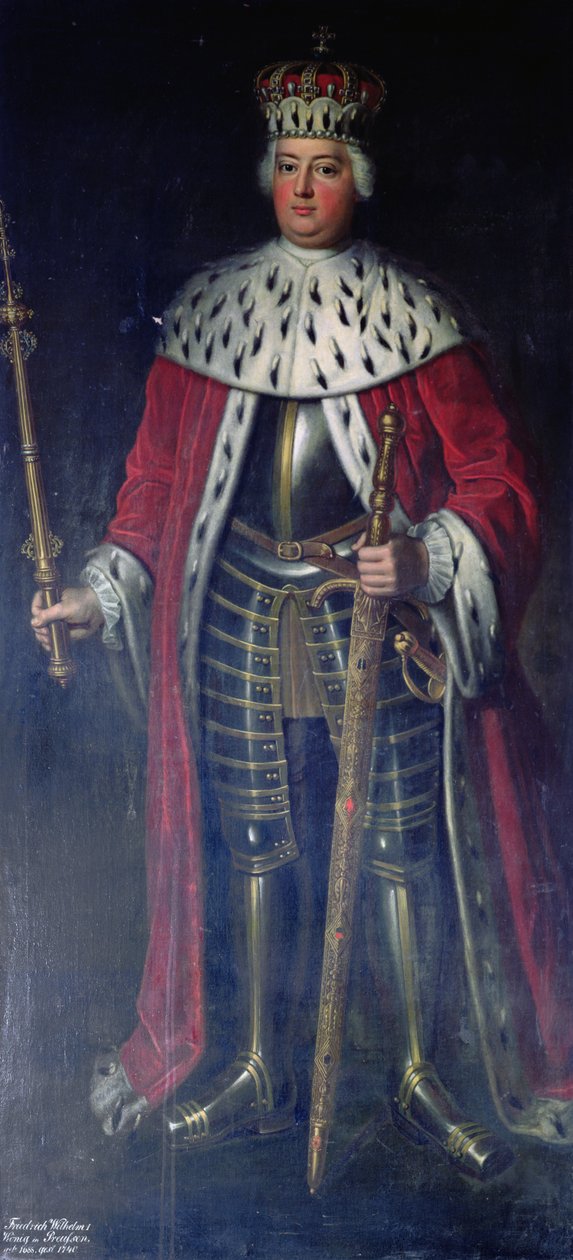 Frederick William I, Preussin kuningas Regaliassa, tekijältä Adolph Menzel