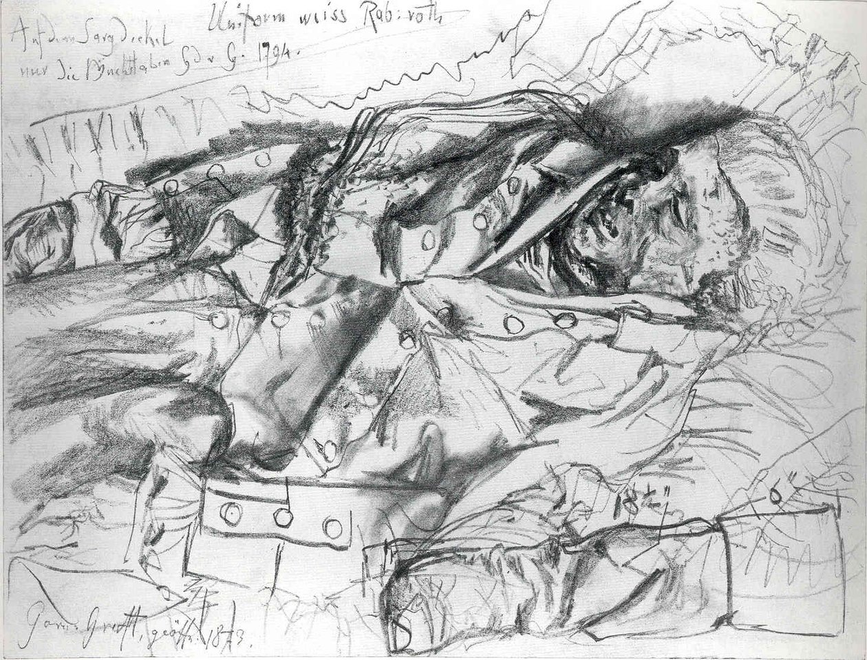 Leiche eines Offiziers tekijältä Adolph Menzel