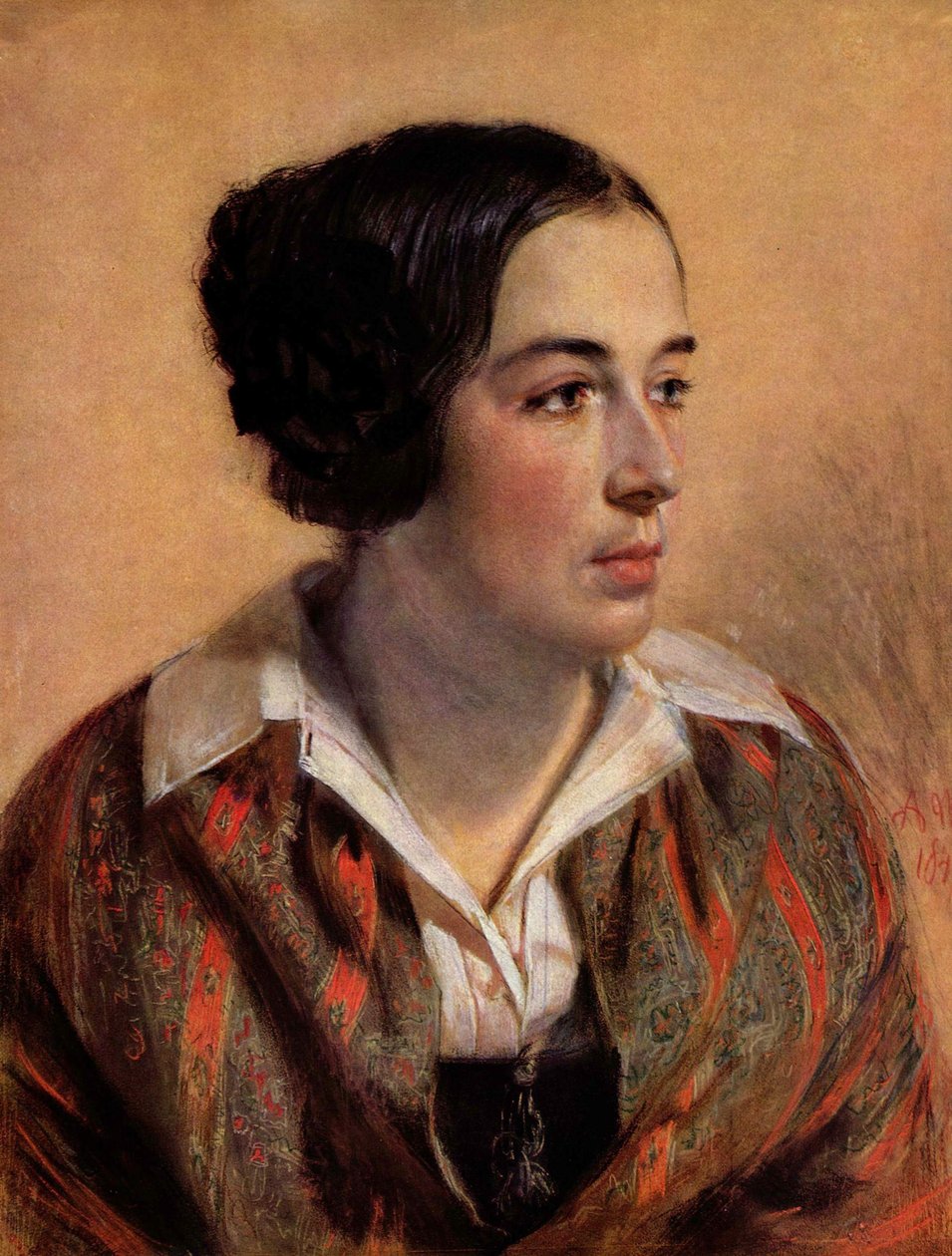 Porträt der Karoline Arnold tekijältä Adolph Menzel