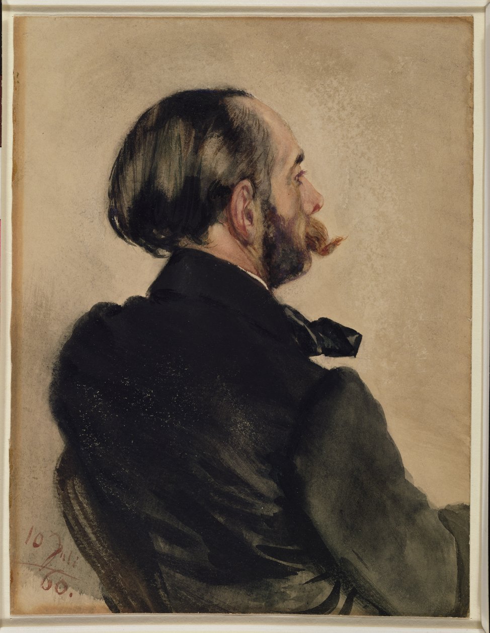 Richard, taiteilijan veli, 1860 tekijältä Adolph Menzel