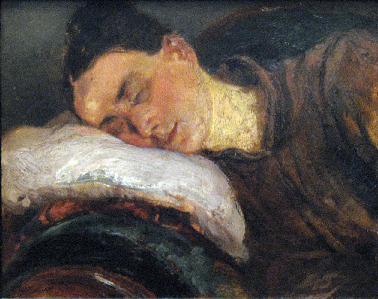 Schlafende Frau tekijältä Adolph Menzel