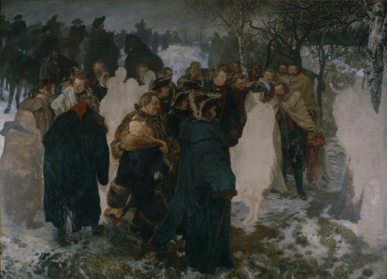 Puhe ennen Leuthenin taistelua, 1858 tekijältä Adolph Menzel